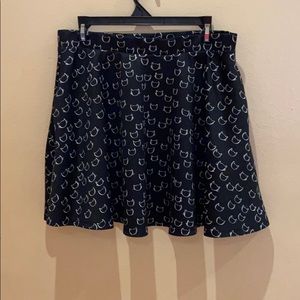 Cat print skirt